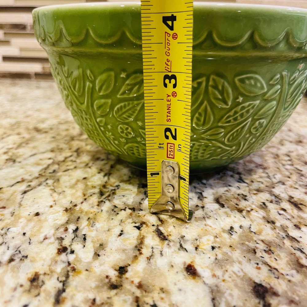 Mason Cash In the Forest Green Hedgehog Mixing Bowl Stoneware 8.5 Inch S24 - Picture 5 of 6